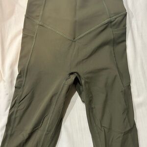 Halara Olive Green High-Waisted Leggings